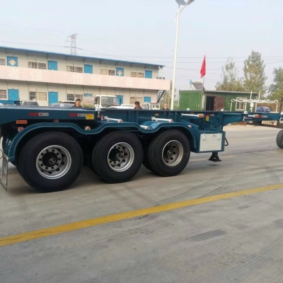 Sơmi Rơmooc Xương Patec 20 feet - 3 trục - 8 Khoá - Lốp 11.00R20
