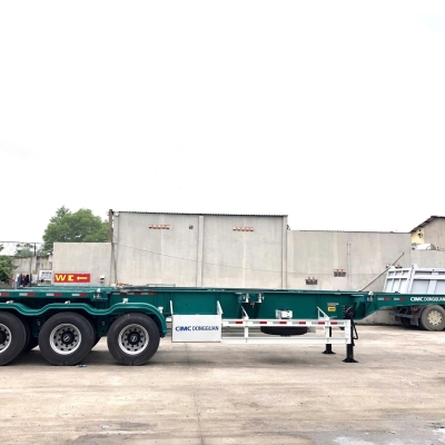 Sơmi Rơmooc Xương CIMC Dongguan 40feet - 3 trục - 12 - Khoá - Lốp 12R22.5