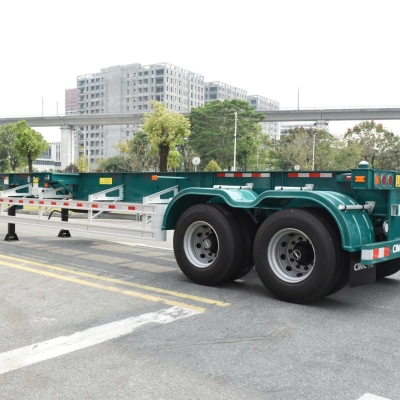 Sơmi Rơmooc Xương CIMC Dongguan 40feet - 2 trục - 8 Khoá - Lốp 11R22.5