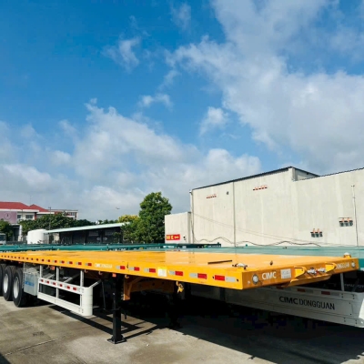 Sơmi Rơmooc Sàn CIMC Dongguan 40feet - 3 trục - 8 Khoá - Lốp 12R22.5
